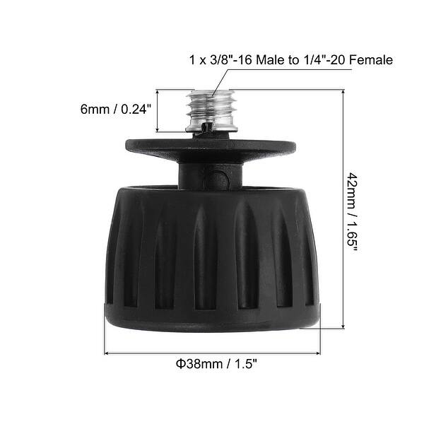 Universal 1/4" 3/8" Rubber Tripod Feet, AntiSlip 360 Degree Rotation
